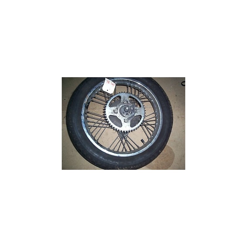 ROUE ARRIERE COMPLETE  POUR   YAMAHA SR 10 F MODELE FREINS A TAMBOUR