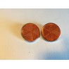 LOT DE 2 CATADIOPTRES  ORANGE NEUFS CHROMES