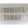 LOT DE 2 AUTOCOLLANTS / STICKERS GRIS YAMAHA D ORIGINE