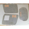 KIT DE 3 AUTOCOLLANTS / STICKERS D ORIGINE BLEU FONCE POUR DR