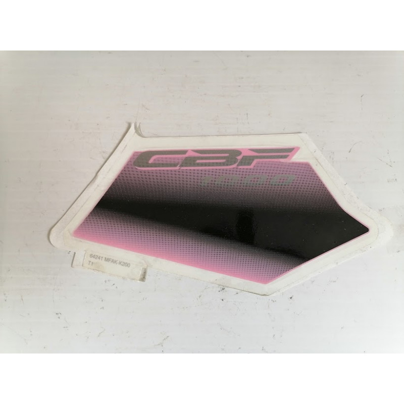 AUTOCOLLANT D ORIGINE REFERENCE 62241-MFAK-K200 POUR HONDA CBF 1000