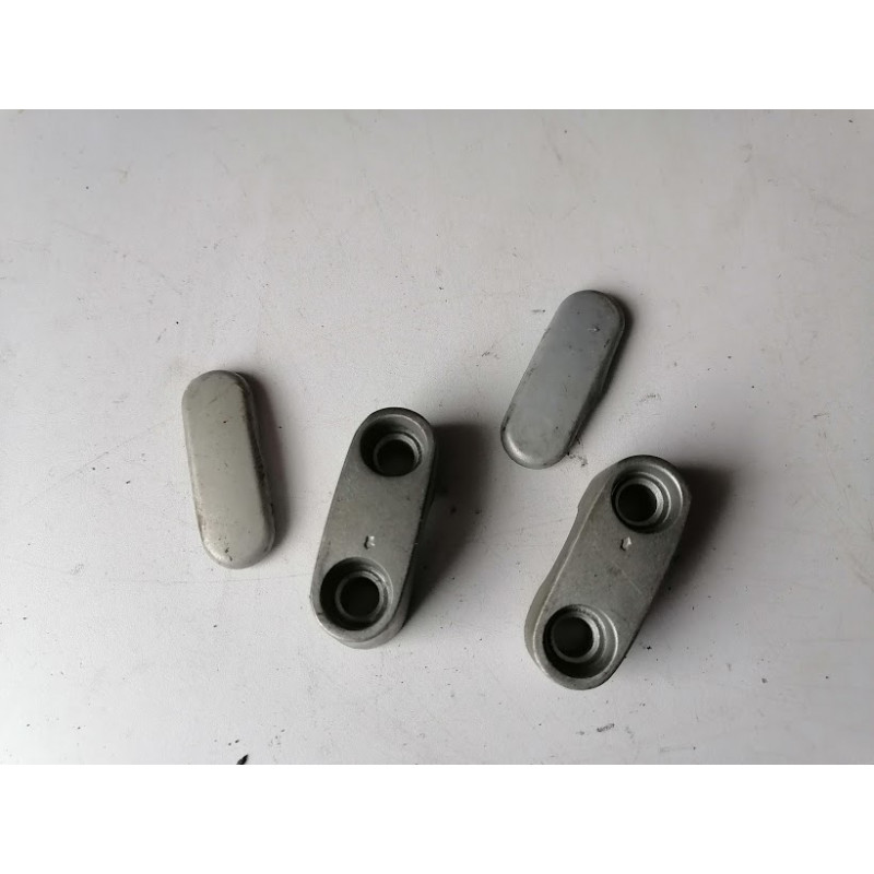 LOT DE 2 PONTETS DE FIXATION DE GUIDON D ORIGINE POUR YAMAHA 125 TDR 4 FU 5 AE