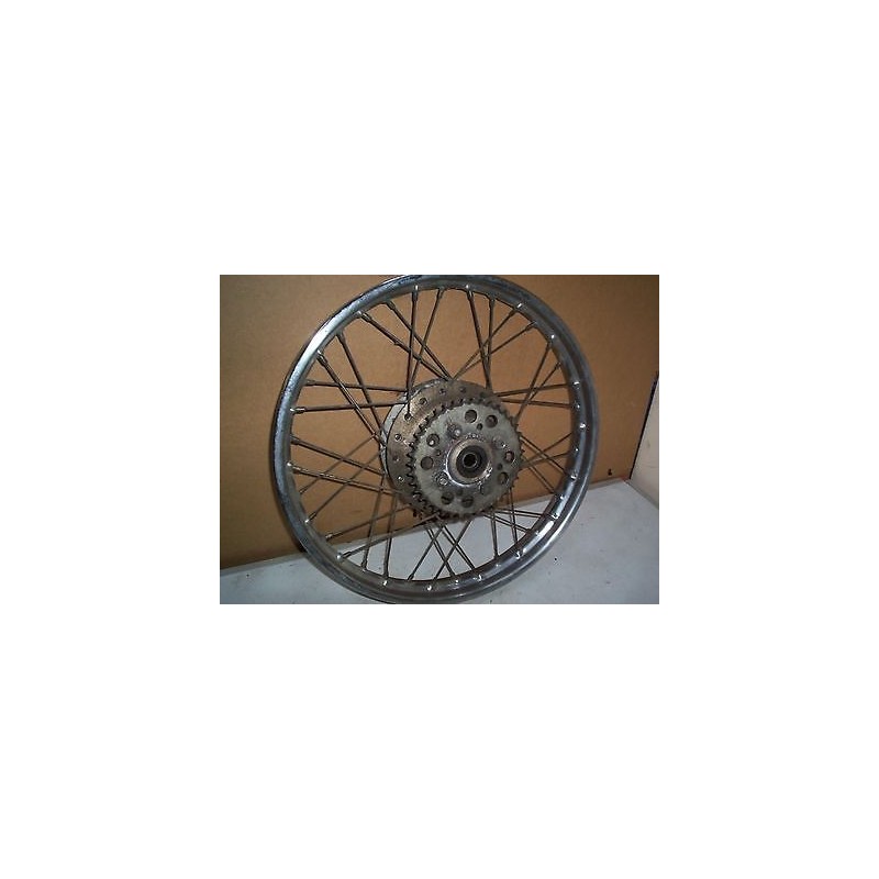 ROUE   ARRIERE NUE  CHROME  OK    POUR  HONDA  125  TWIN  